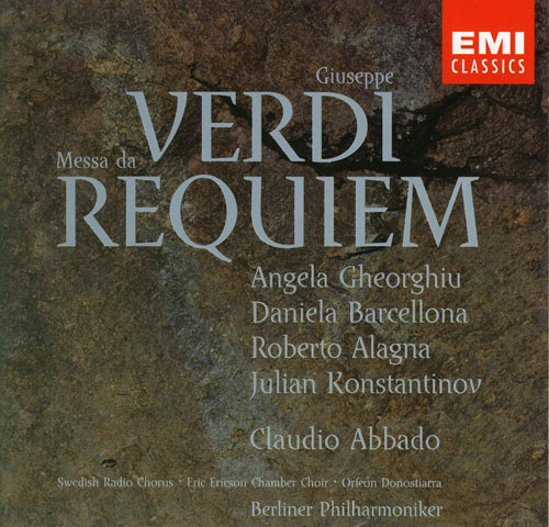 Verdi Requiem Abbado EMI Classics ‎7243 4 92693 9 2